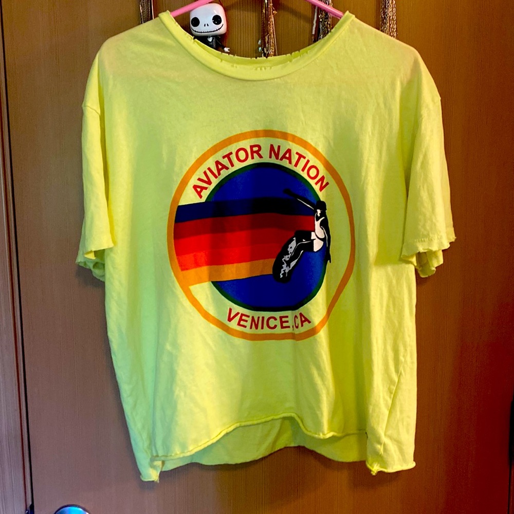 Aviator Nation Neon Yellow Tshirt